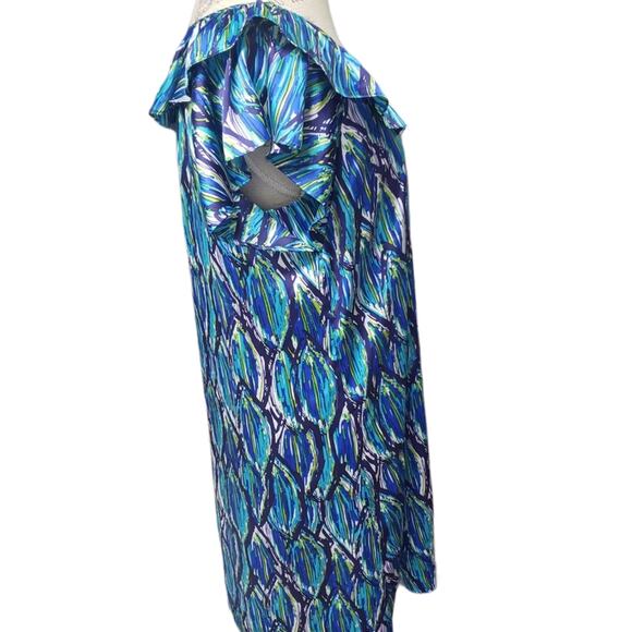 Gianni Bini Vibrant Colorful Design Sleeveless Loose Fitting Midi Dress Pullover - Picture 4 of 8